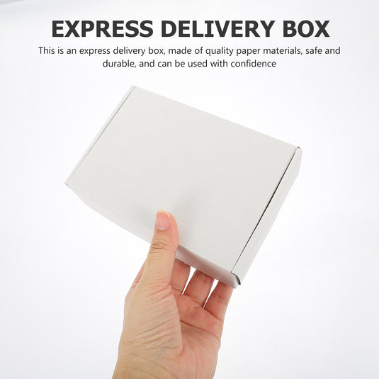 20 Pcs Double Sided White F2 Airplane Boxes Triple Layer Corrugated Paper Express Packaging Reusable Shipping Moving Storage Box