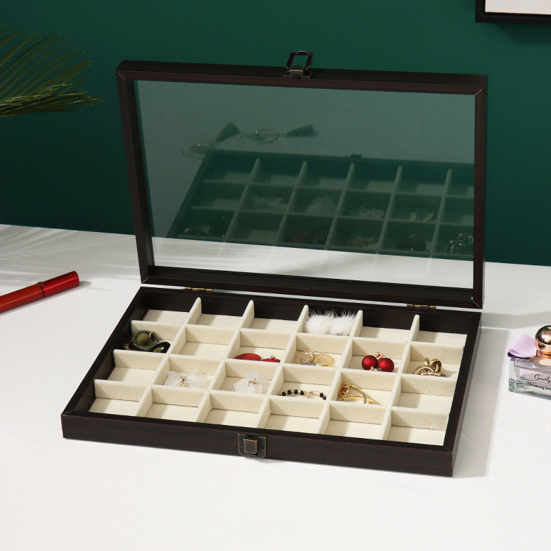 Load image into Gallery viewer, Rosewood Grain Jewelry Storage And Organization Box

