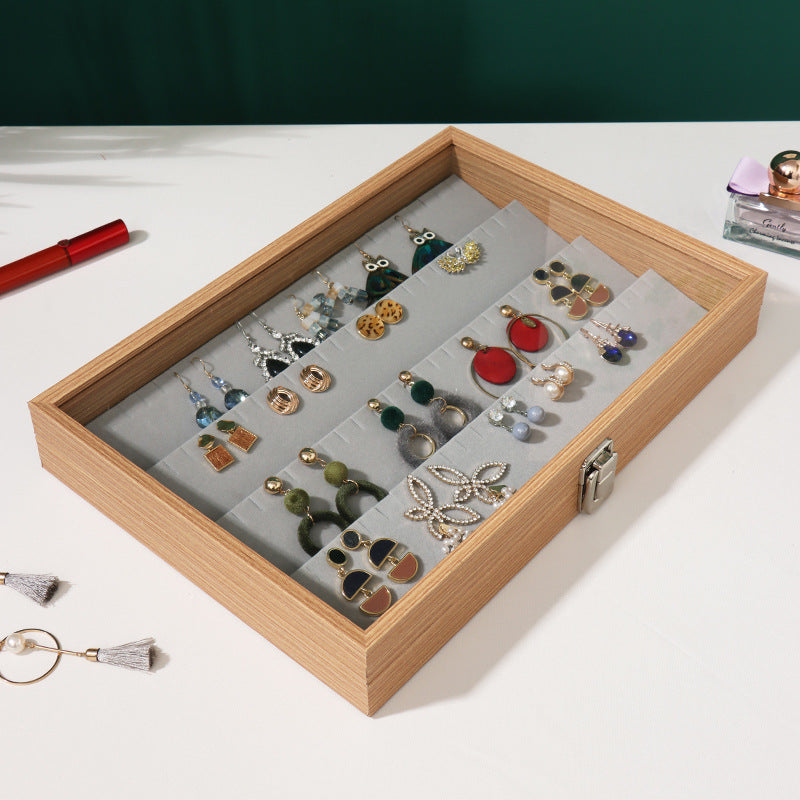 Load image into Gallery viewer, Rosewood Grain Jewelry Storage And Organization Box
