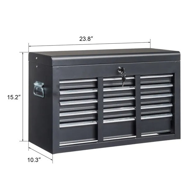 Load image into Gallery viewer, Steel Tool Box Black
