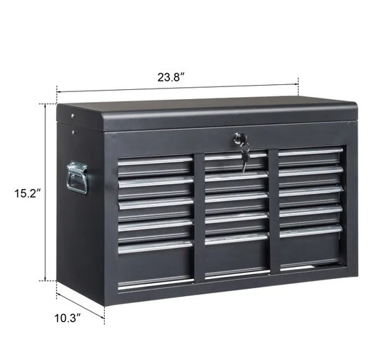 Steel Tool Box Black