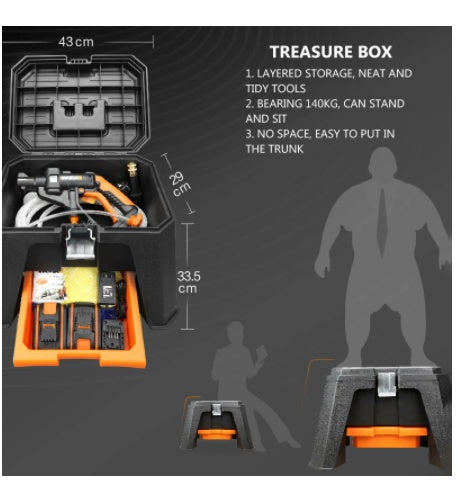 Load image into Gallery viewer, Multifunctional Tool Storage Box Household Portable Large
