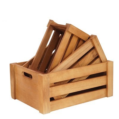 Load image into Gallery viewer, Vintage Wooden Bar Boxes Storage Rectangular Household Boxes
