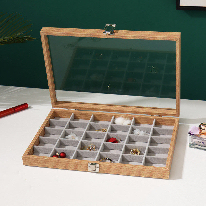 Load image into Gallery viewer, Rosewood Grain Jewelry Storage And Organization Box
