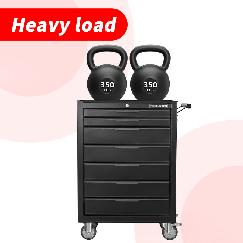 Load image into Gallery viewer, Tool Cabinet Tool Cart 24.2inch With Drawers And Wheels Metal Rolling Tool Box
