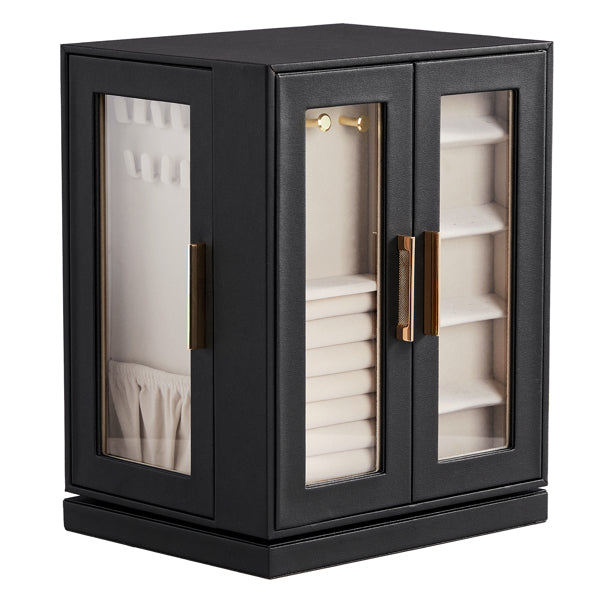 Load image into Gallery viewer, Four Sides With Storage, 5 Drawers That Can Rotate. Black Cabinet Body,   Velvet Fabric. Necklace Box.
