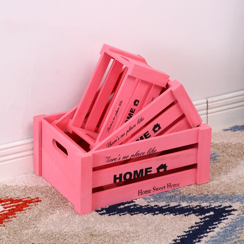 Load image into Gallery viewer, Vintage Wooden Bar Boxes Storage Rectangular Household Boxes
