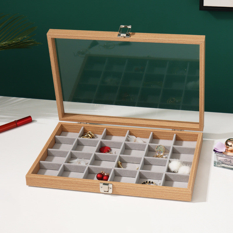 Load image into Gallery viewer, Rosewood Grain Jewelry Storage And Organization Box
