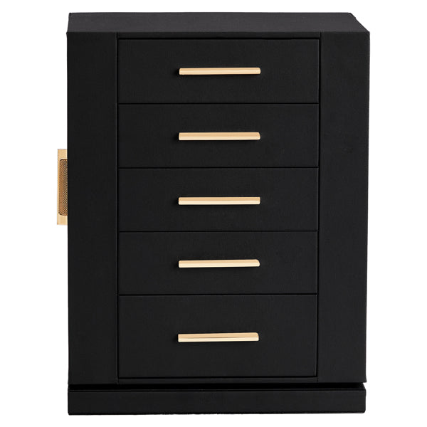 Load image into Gallery viewer, Four Sides With Storage, 5 Drawers That Can Rotate. Black Cabinet Body,   Velvet Fabric. Necklace Box.
