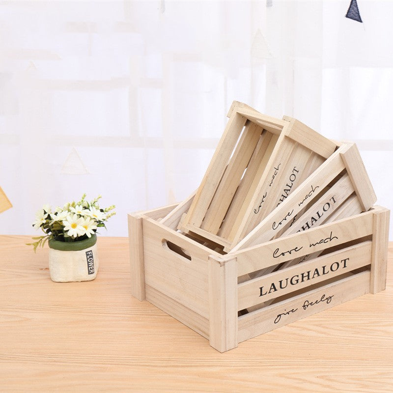 Load image into Gallery viewer, Vintage Wooden Bar Boxes Storage Rectangular Household Boxes
