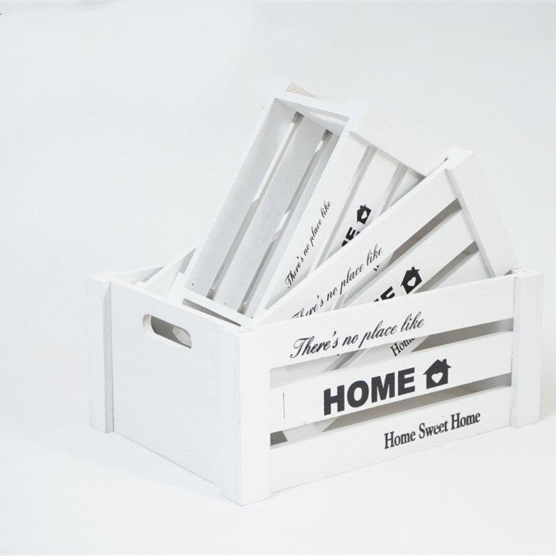 Load image into Gallery viewer, Vintage Wooden Bar Boxes Storage Rectangular Household Boxes
