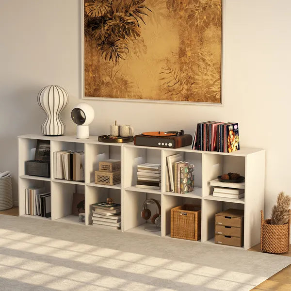 Load image into Gallery viewer, Cube Storage Organizer - Open Cube Bookshelf With Removable Back Panels, Display Storage Bookcase For Living Room, Bedroom, Entrance Hall
