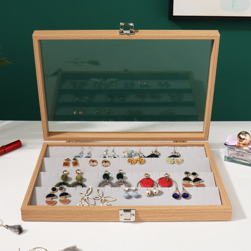 Load image into Gallery viewer, Rosewood Grain Jewelry Storage And Organization Box
