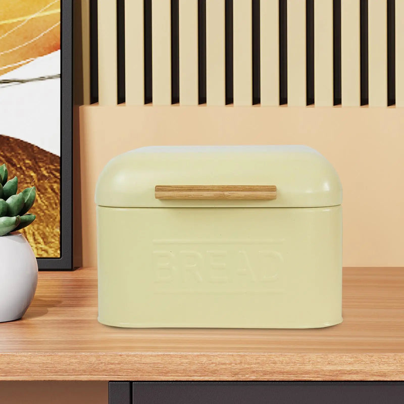 Load image into Gallery viewer, Iron Bread Storage Box Food Bread Storage Container Snack Container with Lid Retro Countertop Pastry Kitchen

