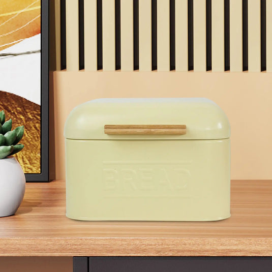 Iron Bread Storage Box Food Bread Storage Container Snack Container with Lid Retro Countertop Pastry Kitchen