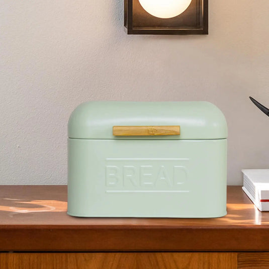 Iron Bread Storage Box Food Bread Storage Container Snack Container with Lid Retro Countertop Pastry Kitchen