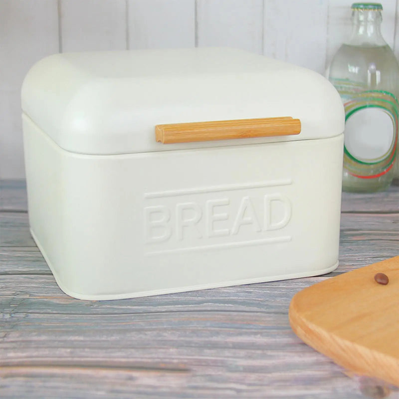 Load image into Gallery viewer, Iron Bread Storage Box Food Bread Storage Container Snack Container with Lid Retro Countertop Pastry Kitchen
