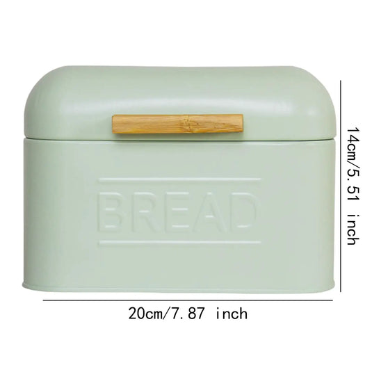 Iron Bread Storage Box Food Bread Storage Container Snack Container with Lid Retro Countertop Pastry Kitchen