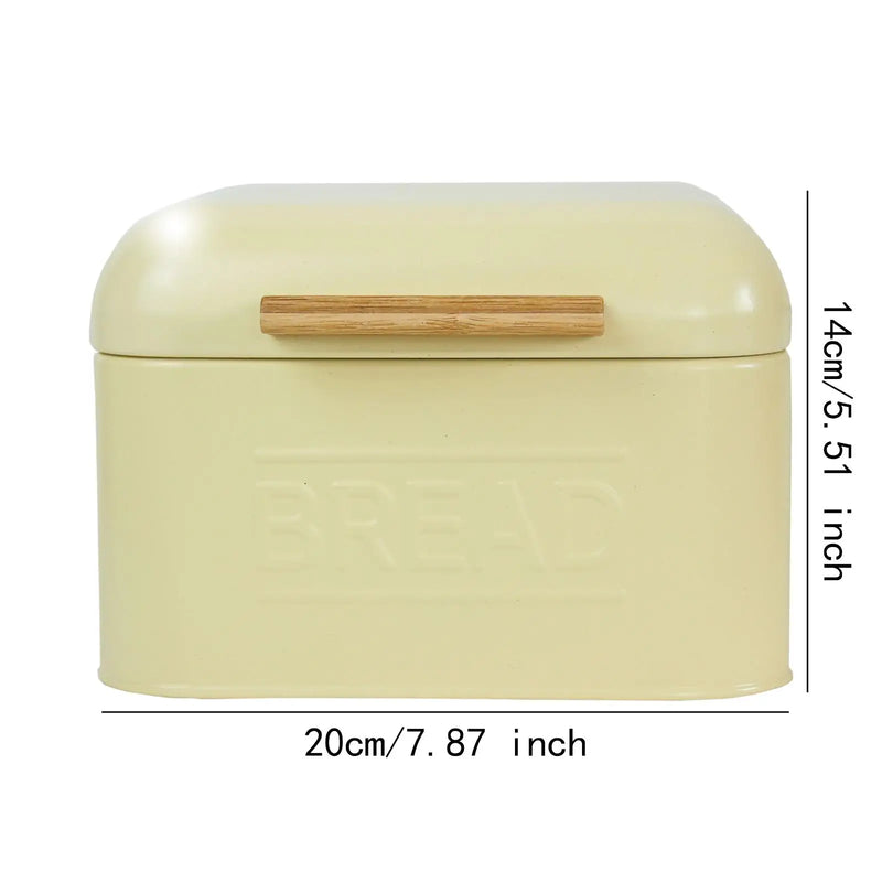 Load image into Gallery viewer, Iron Bread Storage Box Food Bread Storage Container Snack Container with Lid Retro Countertop Pastry Kitchen
