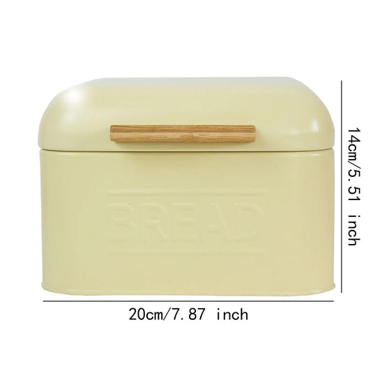 Iron Bread Storage Box Food Bread Storage Container Snack Container with Lid Retro Countertop Pastry Kitchen