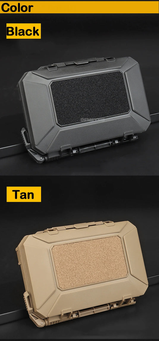 Tactical Equipments Storage Box  Waterproof Outdoor Hunting Gun Accessories Carry Case Lockable Molle Hard Shell Bag