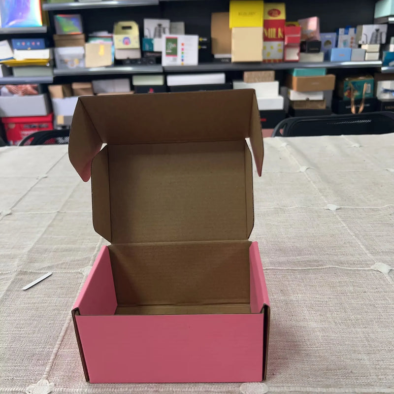 Load image into Gallery viewer, 30-Pack 6*4*3 Inch Corrugated Cardboard Shipping Boxes Tab Locking Small Business Literature Storage Paper Box
