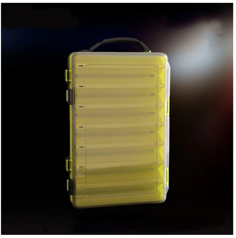 Load image into Gallery viewer, Fishing Tackle Box Lure Storage 14 Compartments Double Sided Lure Hook Boxes Baits Container Storage Case Fishing Accessories
