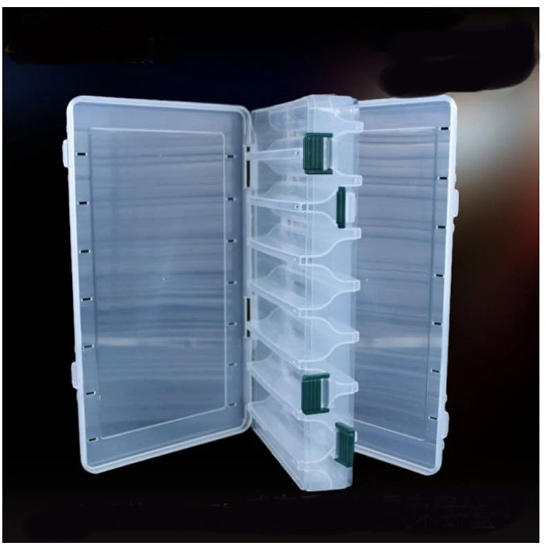 Load image into Gallery viewer, Fishing Tackle Box Lure Storage 14 Compartments Double Sided Lure Hook Boxes Baits Container Storage Case Fishing Accessories
