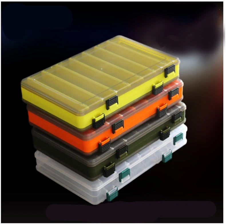 Load image into Gallery viewer, Fishing Tackle Box Lure Storage 14 Compartments Double Sided Lure Hook Boxes Baits Container Storage Case Fishing Accessories
