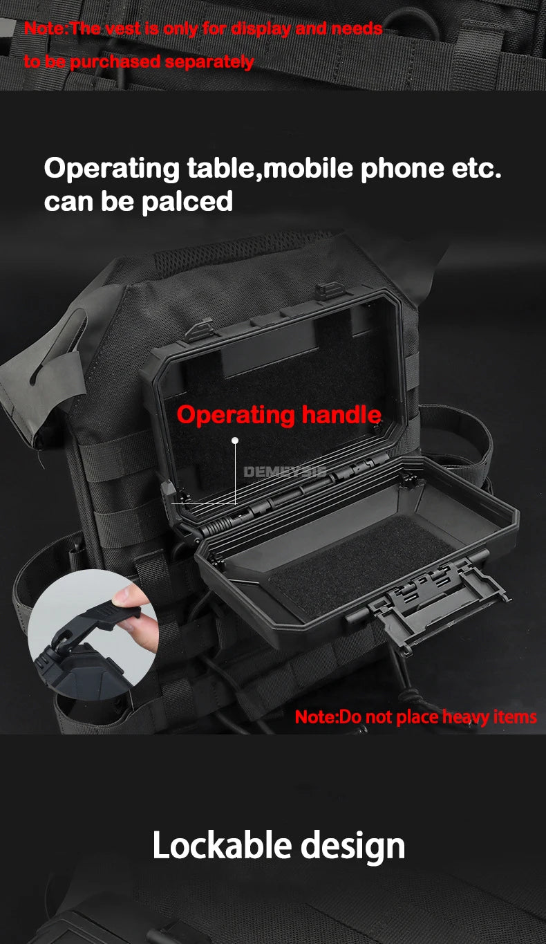 Load image into Gallery viewer, Tactical Equipments Storage Box  Waterproof Outdoor Hunting Gun Accessories Carry Case Lockable Molle Hard Shell Bag
