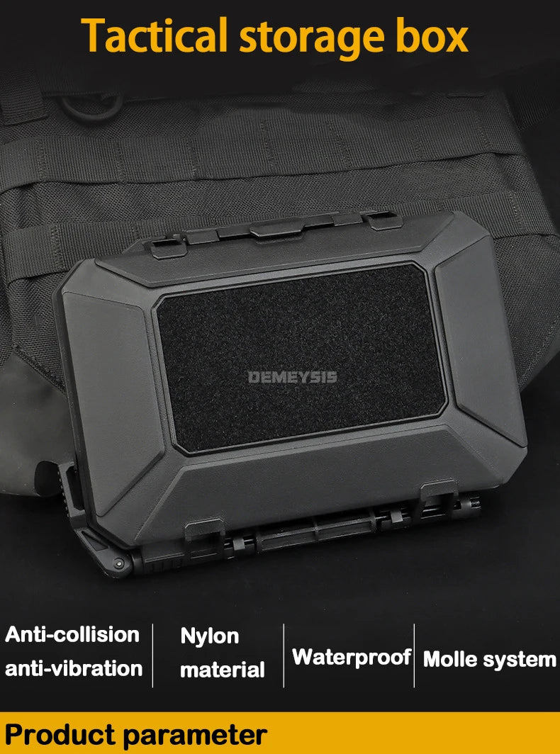 Load image into Gallery viewer, Tactical Equipments Storage Box  Waterproof Outdoor Hunting Gun Accessories Carry Case Lockable Molle Hard Shell Bag
