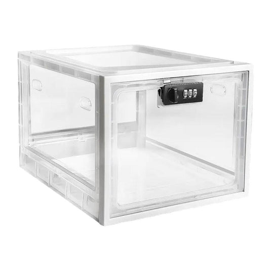 Refrigerator Food Transparent Storage Box With Combination Lock Medicine Box Compact Sanitary Mobile Phone Tablet Password Box