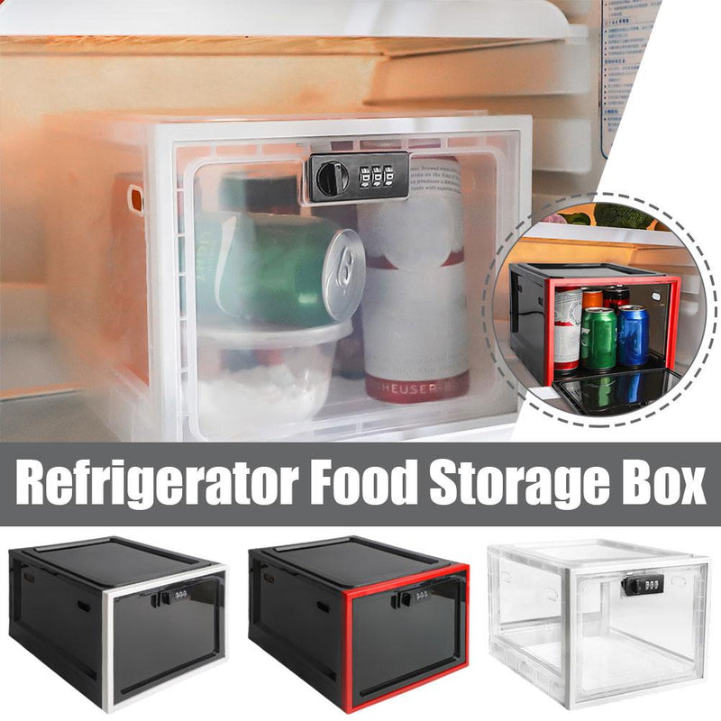 Load image into Gallery viewer, Refrigerator Food Transparent Storage Box With Combination Lock Medicine Box Compact Sanitary Mobile Phone Tablet Password Box
