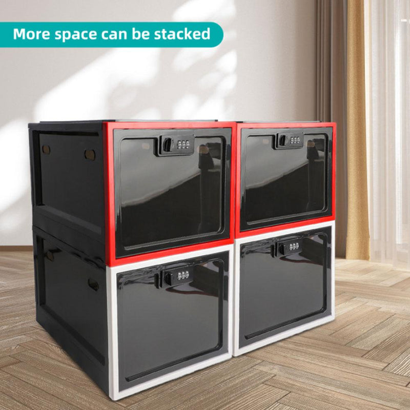 Load image into Gallery viewer, Refrigerator Food Transparent Storage Box With Combination Lock Medicine Box Compact Sanitary Mobile Phone Tablet Password Box
