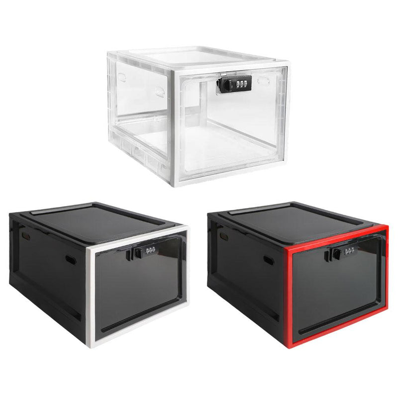 Load image into Gallery viewer, Refrigerator Food Transparent Storage Box With Combination Lock Medicine Box Compact Sanitary Mobile Phone Tablet Password Box
