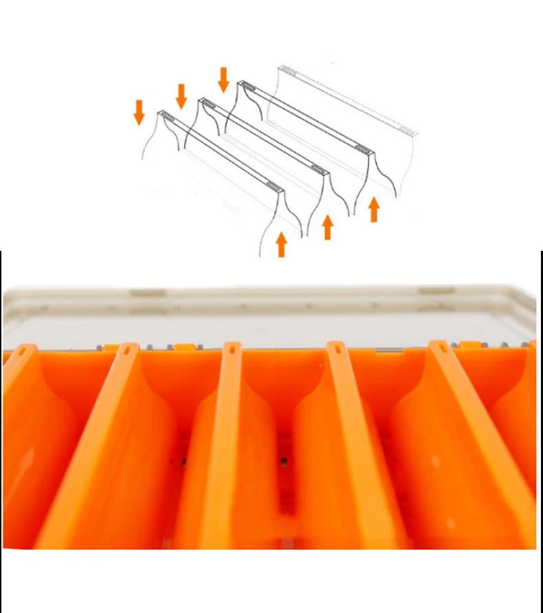 Load image into Gallery viewer, Fishing Tackle Box Lure Storage 14 Compartments Double Sided Lure Hook Boxes Baits Container Storage Case Fishing Accessories

