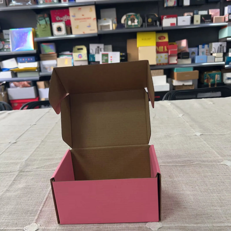 Load image into Gallery viewer, 30-Pack 6*4*3 Inch Corrugated Cardboard Shipping Boxes Tab Locking Small Business Literature Storage Paper Box
