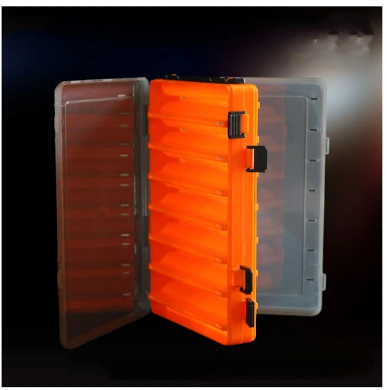 Load image into Gallery viewer, Fishing Tackle Box Lure Storage 14 Compartments Double Sided Lure Hook Boxes Baits Container Storage Case Fishing Accessories
