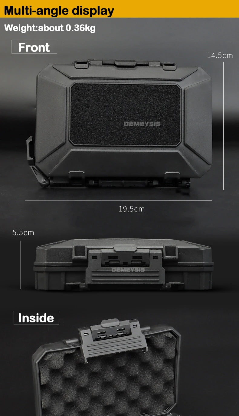 Load image into Gallery viewer, Tactical Equipments Storage Box  Waterproof Outdoor Hunting Gun Accessories Carry Case Lockable Molle Hard Shell Bag
