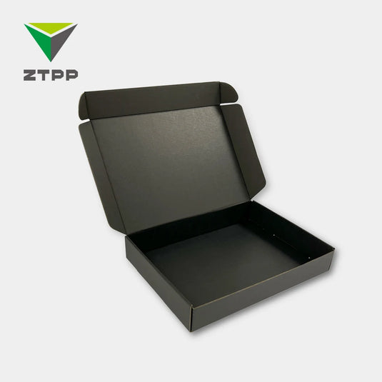Eco Friendly Mailing Mailer Black Paper Corrugated Clothing Gift Shipping Boxes Large