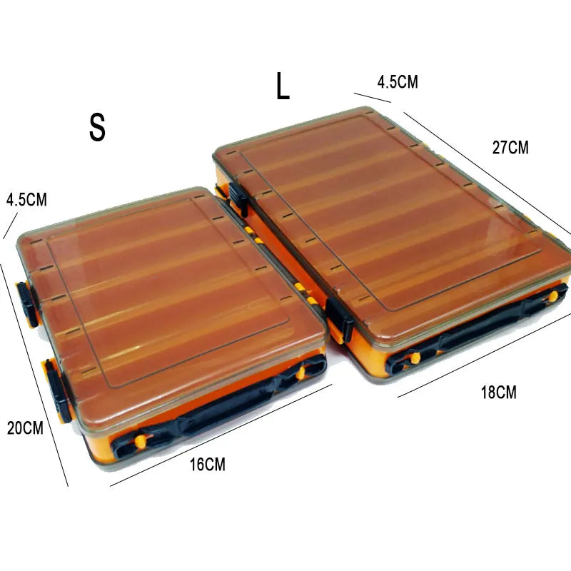 Load image into Gallery viewer, Fishing Tackle Box Lure Storage 14 Compartments Double Sided Lure Hook Boxes Baits Container Storage Case Fishing Accessories
