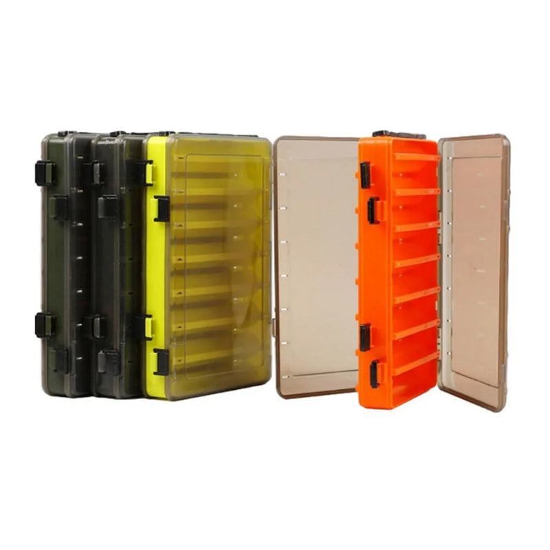 Load image into Gallery viewer, Fishing Tackle Box Lure Storage 14 Compartments Double Sided Lure Hook Boxes Baits Container Storage Case Fishing Accessories
