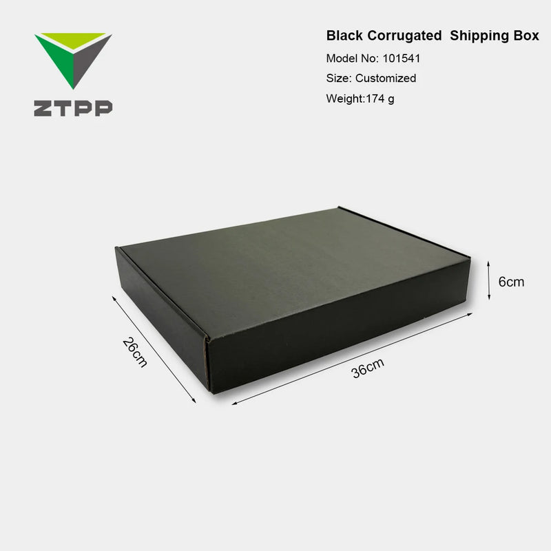 Load image into Gallery viewer, Eco Friendly Mailing Mailer Black Paper Corrugated Clothing Gift Shipping Boxes Large
