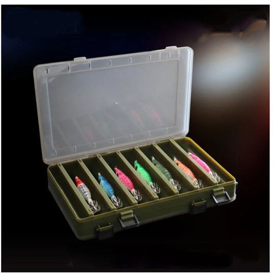 Fishing Tackle Box Lure Storage 14 Compartments Double Sided Lure Hook Boxes Baits Container Storage Case Fishing Accessories