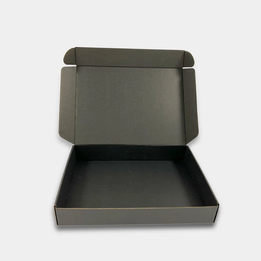 Eco Friendly Mailing Mailer Black Paper Corrugated Clothing Gift Shipping Boxes Large