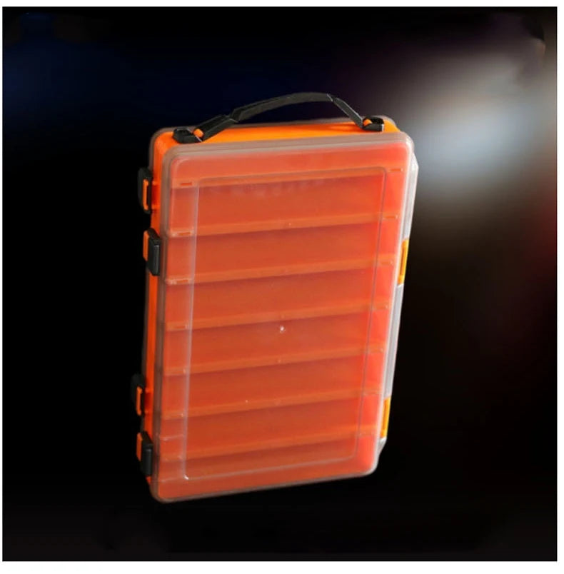Load image into Gallery viewer, Fishing Tackle Box Lure Storage 14 Compartments Double Sided Lure Hook Boxes Baits Container Storage Case Fishing Accessories
