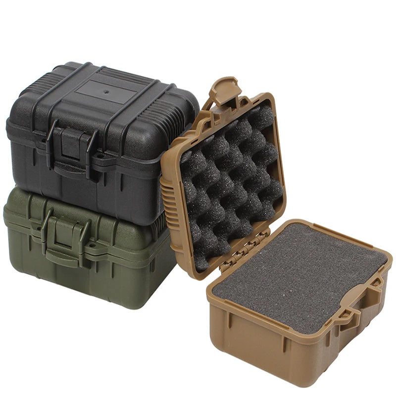 Load image into Gallery viewer, plastic toolbox Sealed waterproof Equipment box  shock-proof instrument case Safety protective tool case Outdoor portable box
