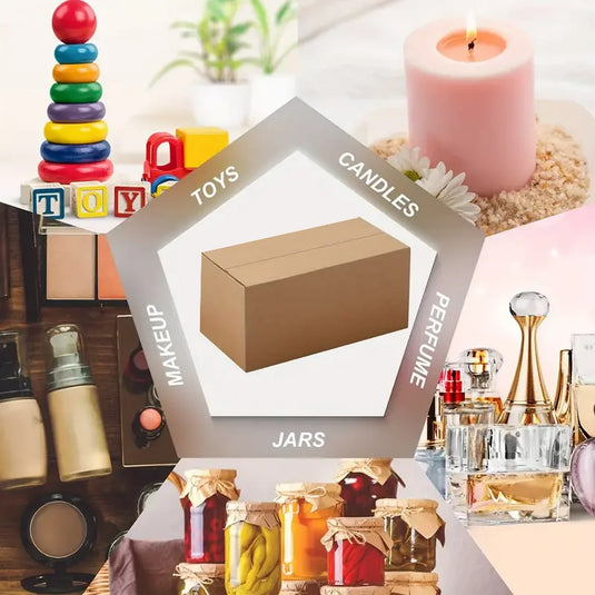 Mailing Shipping Boxes, 7.87x4.13x5.31inches, Single Wall, 32Lb/sq inch, Brown Corrugated Cardboard Mailer Box With Lids