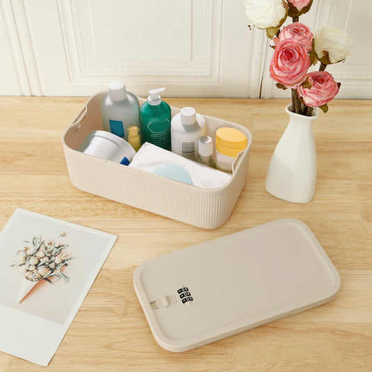 Lockable Storage Box Versatile Safe Small Storage Box Portable Food Refrigerator Container Home Personal Items Safe Lockbox