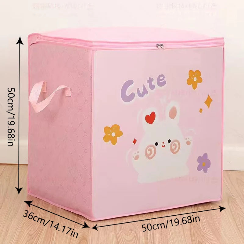Load image into Gallery viewer, Cube Folding Toys Storage Box Kids Toys Organizer Box Felt Cloth Fabric Storage Basket For Cartoon Animal Nursery Toy Bins Home
